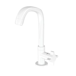 LORENZETTI TORNEIRA PVC LAVATÓRIO FITT CROSS BRANCA 1195 F64 1/4 VOLTA