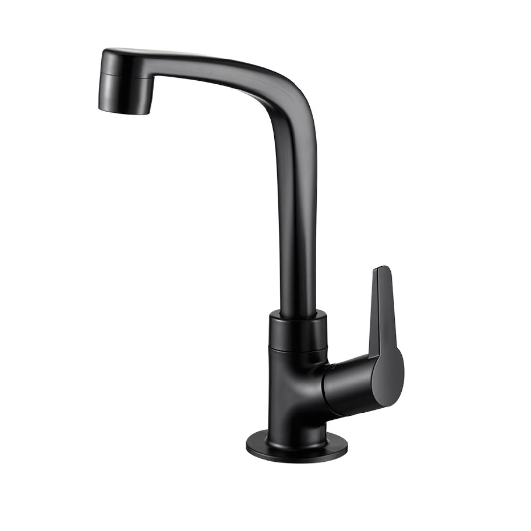 LORENZETTI TORNEIRA PVC LAVATÓRIO FLATT PRETO FOSCO 1195 F71 1/4 VOLTA