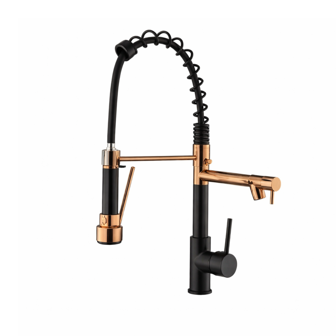 PEVILON MONOCOMANDO COZINHA MESA GOURMET DUCHA 50CM PRETA 205117