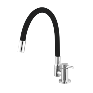 PEVILON TORNEIRA COZINHA MESA FLEX BLACK 8240 C28 MONREALE 1/4 VOLTA