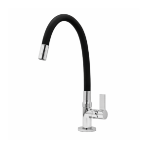 PEVILON TORNEIRA COZINHA MESA FLEX BLACK 8280 C64 MONREALE 1/4 VOLTA