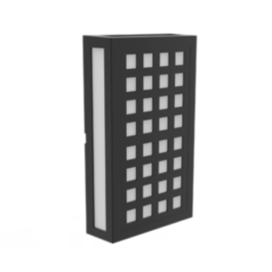 ARANDELA LED COBOGÓ QUADROS 12W IP65 PRETO 3000K BIVOLT AVANT