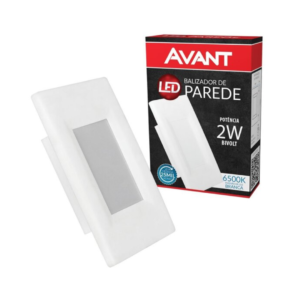 BALIZADOR LED 2X4 ELEGANCE 2W 6500K BRANCO BIVOLT AVANT