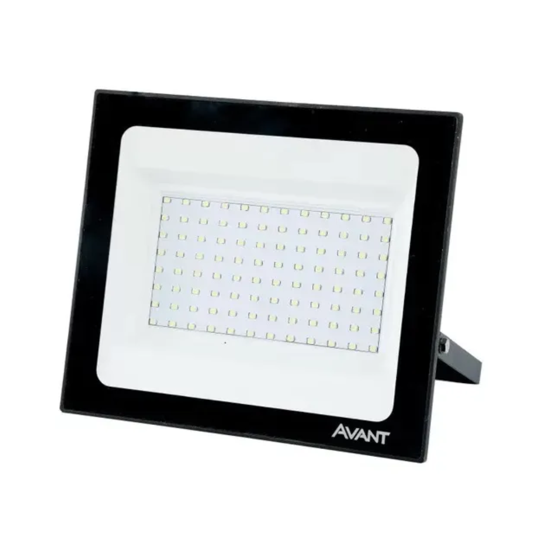 REFLETOR LED SLIM 100W 6500K LUZ BRANCA AVANT