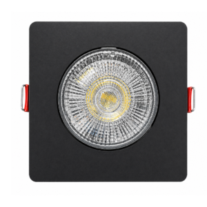 SPOT AUTHENTIC QUADRADO 7W EMBUTIR PRETO 6500K AVANT