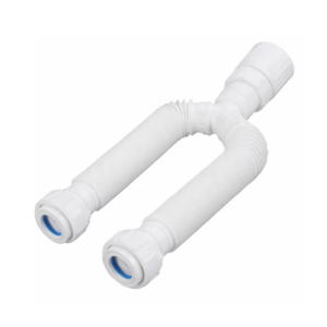 SIFÃO EXTENSIVO UNIVERSAL BRANCO DUPLO ATÉ 1,10M 38X40X50 BLUKIT