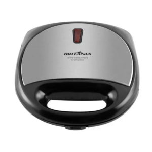 SANDUICHEIRA GRILL CROME INOX 127V BRITÂNIA