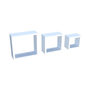 NICHO DECORATIVO ESTILO 3 PEÇAS BRANCO DE0007 DICARLO