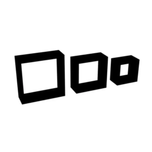 NICHO DECORATIVO ESTILO 3 PEÇAS PRETO DE0011 DICARLO