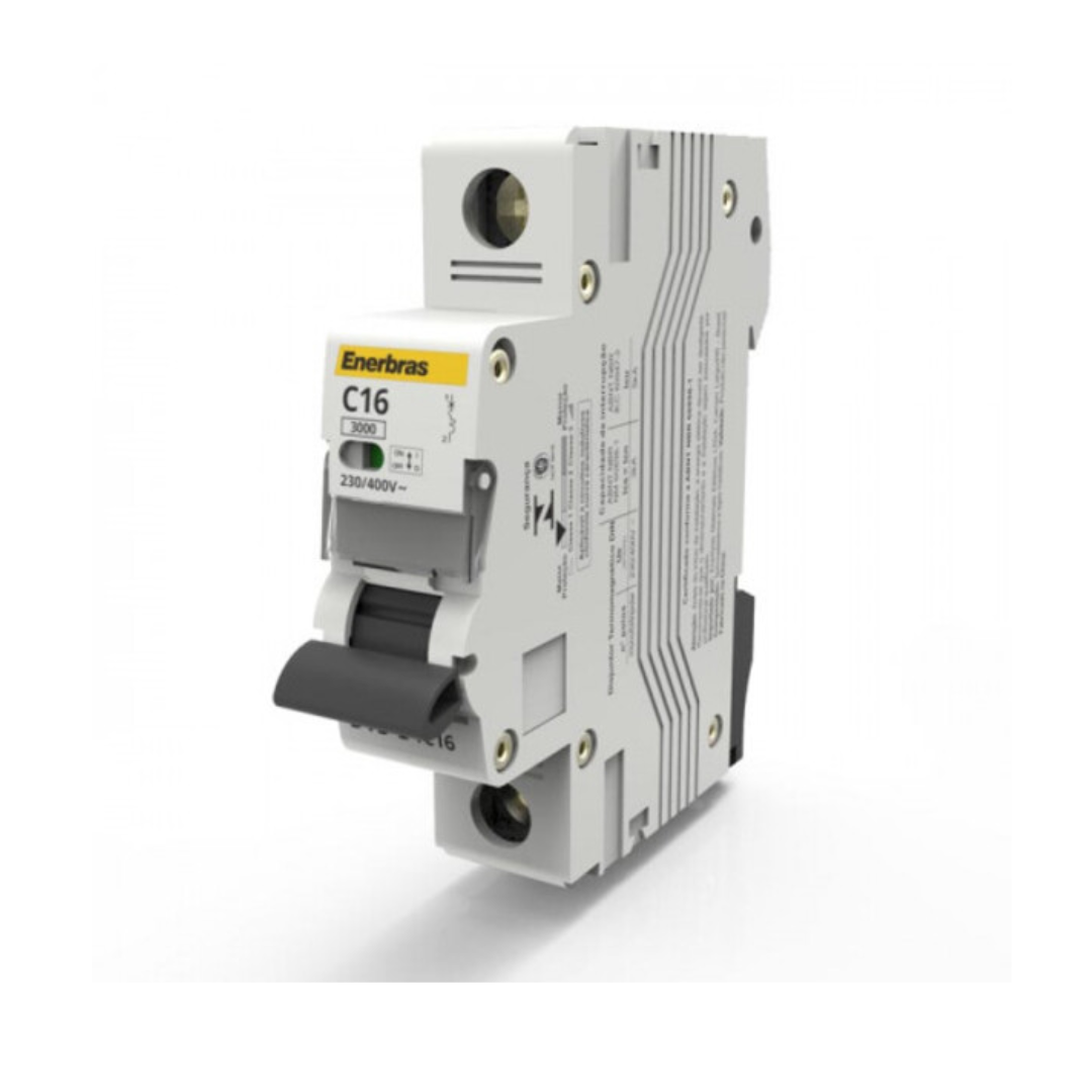 DISJUNTOR DIN-C MONO 1 X 16 A ENERBRAS