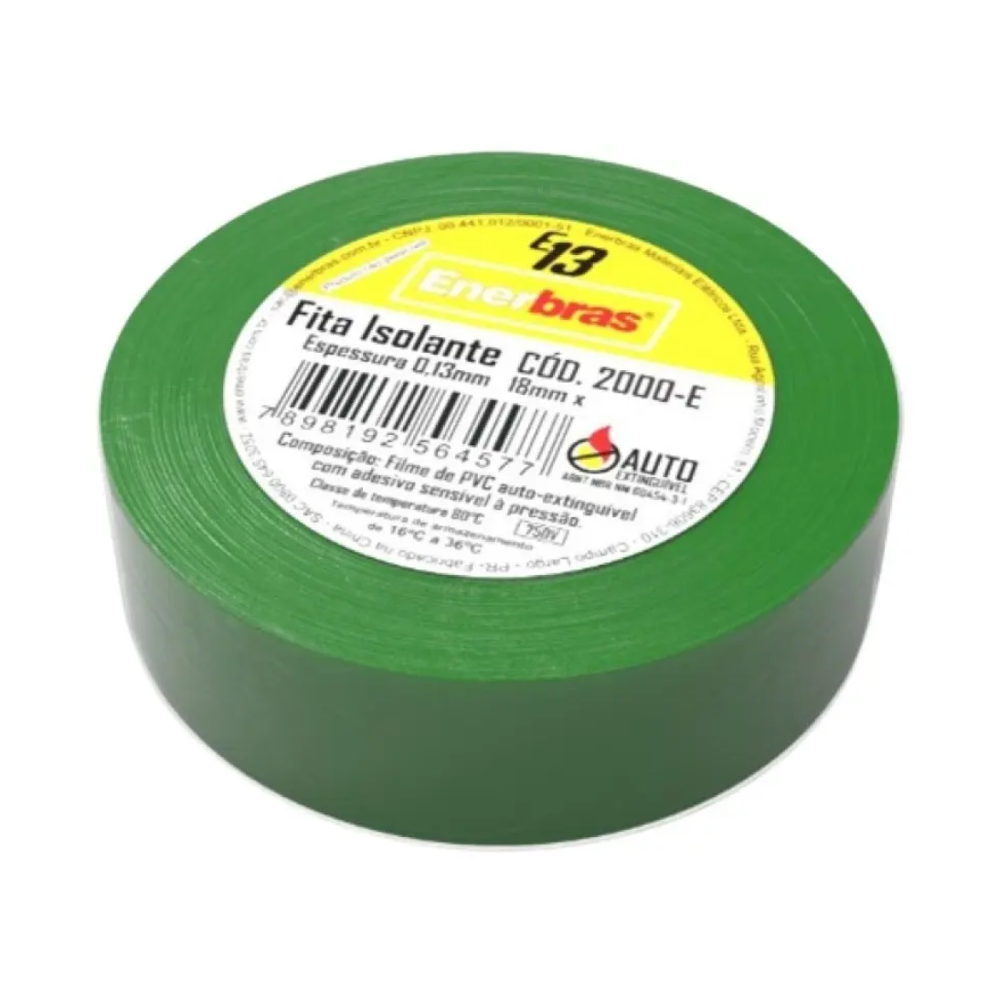 FITA ISOLANTE 10M VERDE 1000EVD ENERBRAS