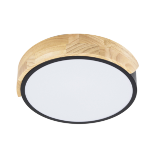 PLAFON LED INSPIRATION 23CM RED 18-36W 3000K A 6000K PRETO/MADEIRA HEVVY