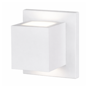 ARANDELA ALUMÍNIO 958 BMT QUADRADA EXTERNA BRANCA G9 9 IDEAL