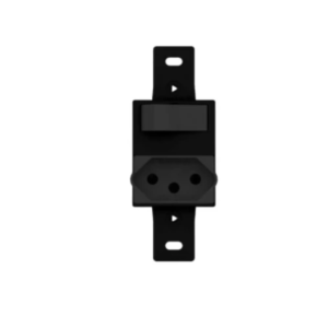 INTERRUPTOR DAILET 1TS+TOMADA 2P+T 20A PRETA LUMIBRAS