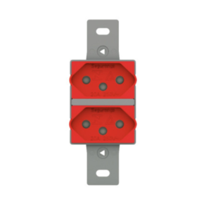 TOMADA DAILET DUPLA DIST 2P+T 20A VERMELHA LUMIBRAS