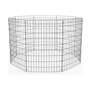 METAL PET CERCADINHO 83 CM X 50 CM 6 FOLHAS PRETO