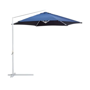 OMBRELONE AÇO MALIBU 3,00M COM BASE E MANIVELA AZUL MOR