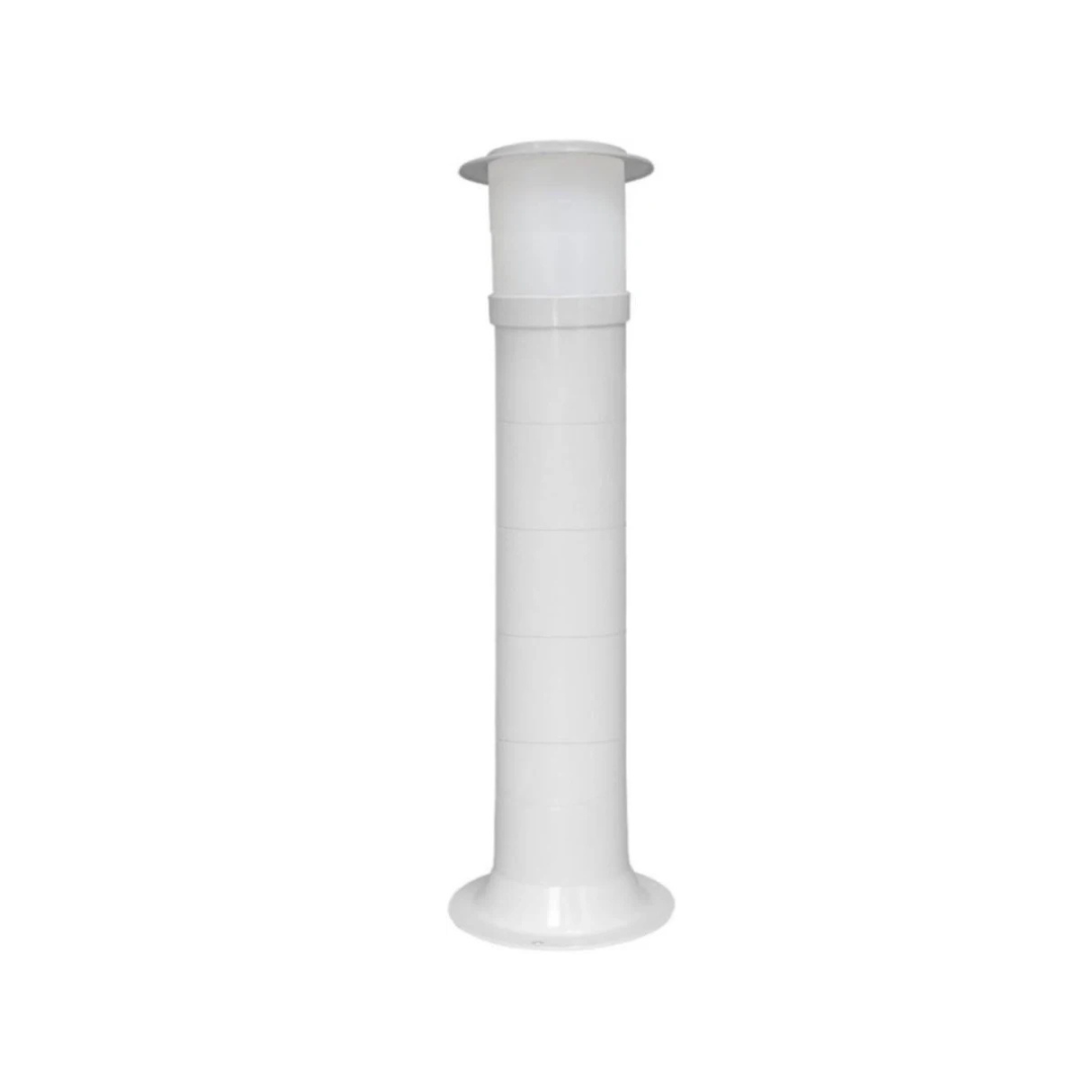POSTE JARDIM TIMONEIRO 60W BRANCO 75CM NYLUX
