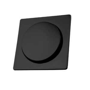GRELHA QUADRADA CLIQUE 150 MM AÇO INOX 914013 PRETA PEVILON