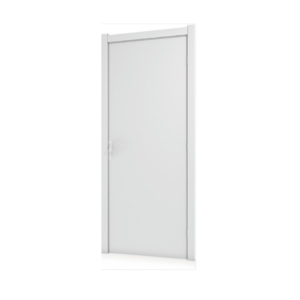 KIT PORTA BRANCA 60CM DIREITA COM CAIXILHO REG. 14-17CM RANDA