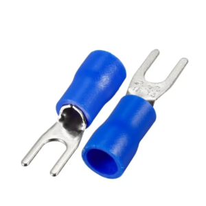 TERMINAL GARFO 2,5MM AZUL FORQUILHA 4,3MM COM 10 PEÇAS ROHDINA
