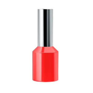 TERMINAL TUBULAR 1,0MM VERMELHO COM 10 PEÇAS ROHDINA