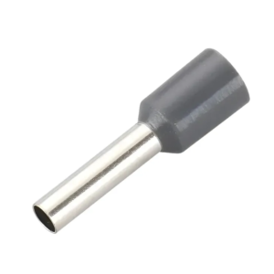 TERMINAL TUBULAR 4MM CINZA COM 10 PEÇAS ROHDINA