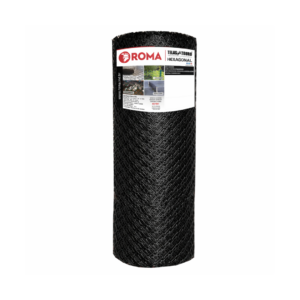 TELA PLÁSTICA MULTIUSO MALHA 13MM 1,00X5,00M PRETA ROMA
