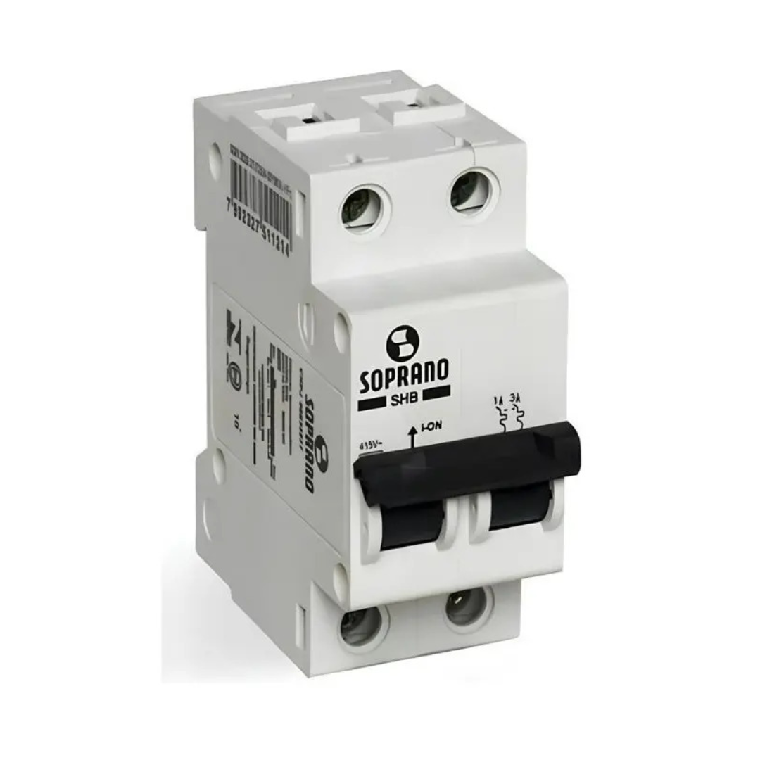 DISJUNTOR DIN SHB2 BIPOLAR 16A SOPRANO