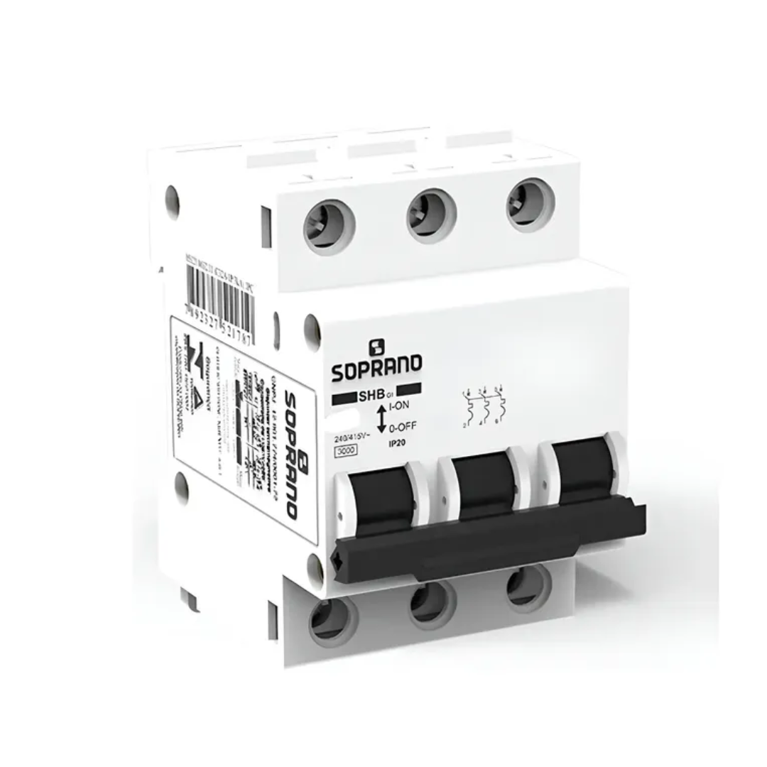 DISJUNTOR DIN SHB3 TRIPOLAR 50A SOPRANO
