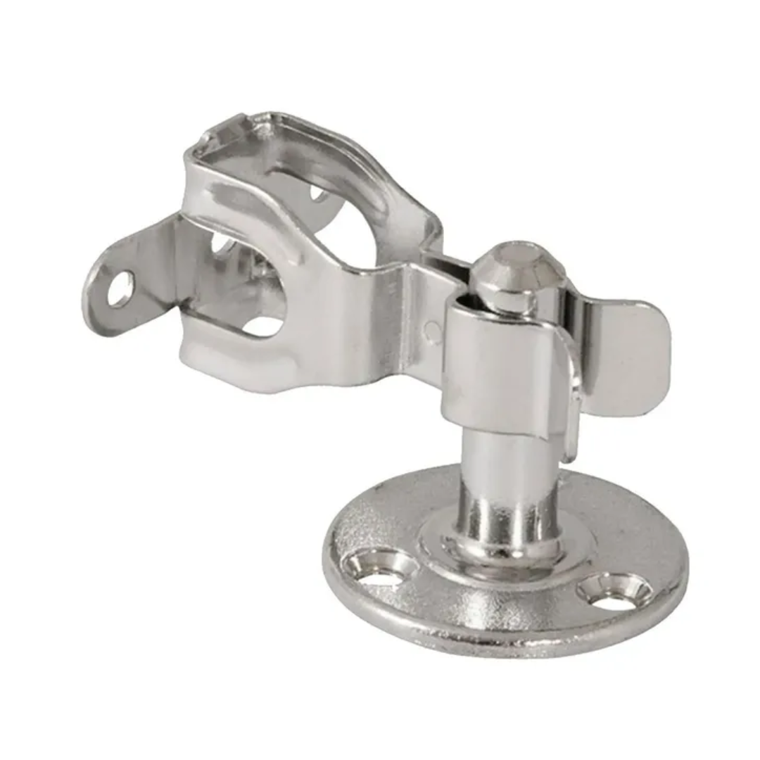 FIXADOR TRAVA PORTA PISO CROMADO SOPRANO