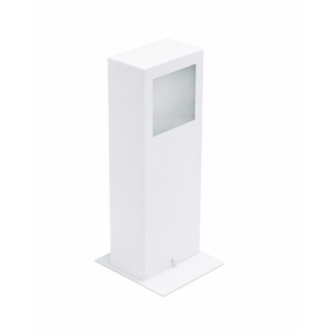 POSTE BALIZADOR PARA JARDIM BRANCO 30CM SUEGIL
