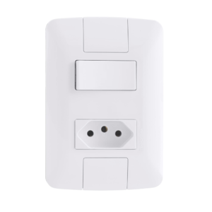 ARIA CONJUNTO INTERRUPTOR 1TS+TOM 20A BRANCO TRAMONTINA