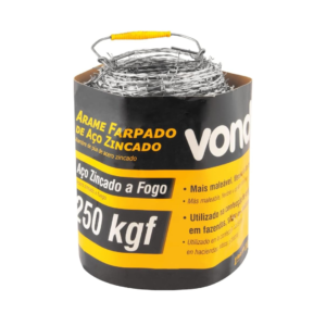 ARAME FARPADO 250KGF FIO 16 1,60 MM ROLO COM 100 M VONDER
